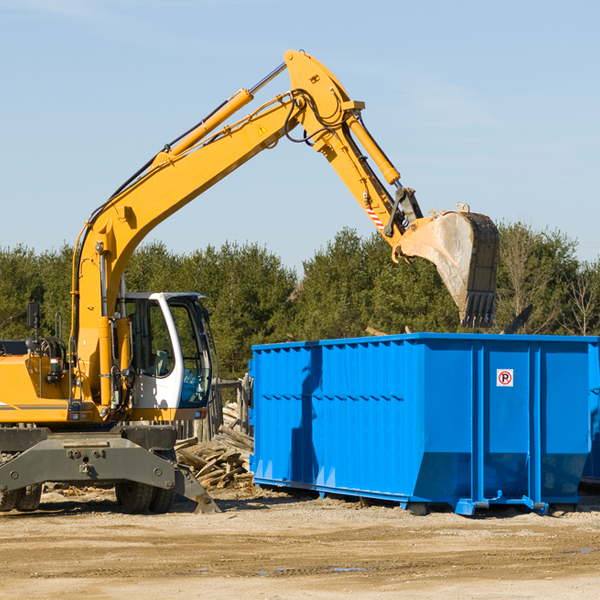 are there any restrictions on where a residential dumpster can be placed in Newport